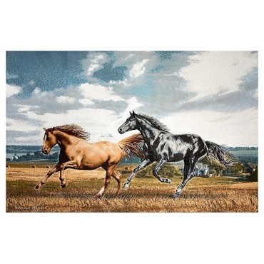 Купон гобеленовый - Вольные лошади