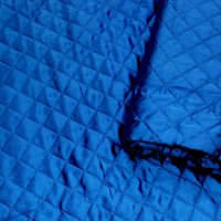 Стеганная ткань термостежка цвет синий ОСТАТОК 115 см