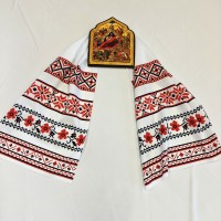 Рушник с узорами на свадьбу