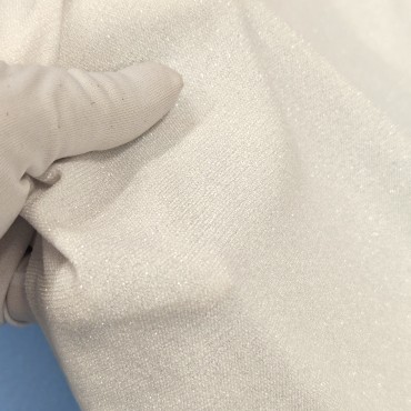 Трикотаж люрекс лунный свет белый Трикотаж люрекс лунный свет белый