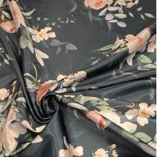 Атлас с блеском Кристалл красивым принтом розы Атлас с блеском Кристалл красивым принтом розы