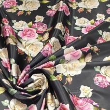 Атлас с блеском Кристалл с красивыми розами Атлас с блеском Кристалл с красивыми розами