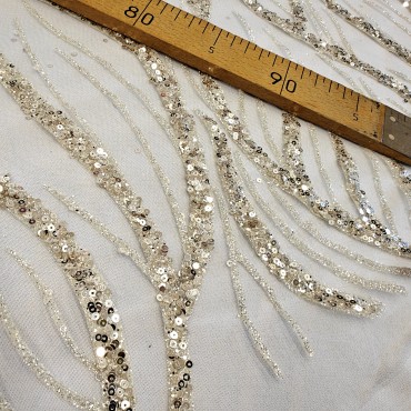 Сетка с пайетками и глиттером