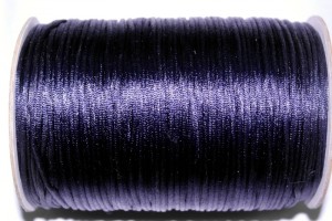 Шнур атласный - цвет темно-синий (250 ярд)